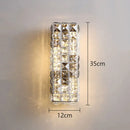 GobekUsa Crystal Mosaic Wall Lamp: Elegant LED Lighting for Living Room, Bedroom, and Hotel Lobby