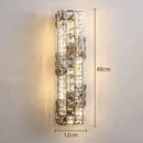 GobekUsa Crystal Mosaic Wall Lamp: Elegant LED Lighting for Living Room, Bedroom, and Hotel Lobby