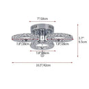 GobekUsa Crystal Nordic LED Ceiling Chandelier for Modern Indoor Lighting
