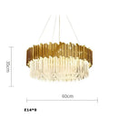 GobekUsa Crystal Oval LED Chandelier Lighting for Dinning Room