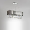 GobekUsa Crystal Oval LED Chandelier Lighting for Dinning Room