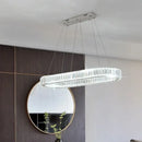 GobekUsa Crystal Oval LED Chandelier: Luxury Lighting Fixture for Living Room - Modern Design