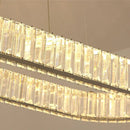GobekUsa Crystal Oval LED Chandelier: Luxury Lighting Fixture for Living Room - Modern Design