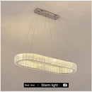 GobekUsa Crystal Oval LED Chandelier: Luxury Lighting Fixture for Living Room - Modern Design