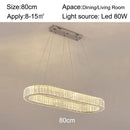 GobekUsa Crystal Oval LED Chandelier: Luxury Lighting Fixture for Living Room - Modern Design