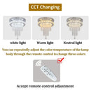 GobekUsa Crystal Raindrop Chandelier LED Ceiling Light for Dining Living Bedroom