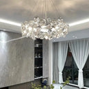 GobekUsa Crystal Ring Chandelier Chrome Ceiling Pendant Light