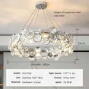 GobekUsa Crystal Ring Chandelier Chrome Ceiling Pendant Light