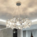 GobekUsa Crystal Ring Chandelier Chrome Ceiling Pendant Light