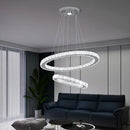 GobekUsa Crystal Ring Chandelier Pendant Light for Living Dining Room