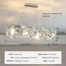 GobekUsa Crystal Ring Chandelier Chrome Ceiling Pendant Light