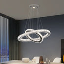 GobekUsa Crystal Ring Chandelier Pendant Light for Living Dining Room