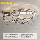 GobekUsa Crystal Ring Chandelier: Modern Dimmable LED Ceiling Fixture