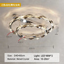 GobekUsa Crystal Ring Chandelier: Modern Dimmable LED Ceiling Fixture