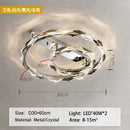 GobekUsa Crystal Ring Chandelier: Modern Dimmable LED Ceiling Fixture