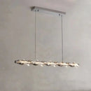 GobekUsa Crystal Ring Chandelier: Modern Dimmable LED Ceiling Fixture