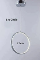 GobekUsa Crystal Rings LED Pendant Light Fixture For Indoor Lamp Lamparas De Techo Surface Mounting Pendant Lamp For Bedroom Dining Room