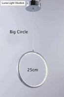 GobekUsa Crystal Rings LED Pendant Light Fixture For Indoor Lamp Lamparas De Techo Surface Mounting Pendant Lamp For Bedroom Dining Room