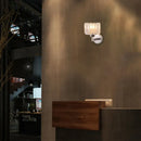 GobekUsa Modern Chrome Wall Sconce Light with Crystal Rod Shade - 1-Light Hallway Wall Mount