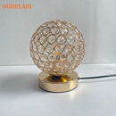 GobekUsa Crystal Table Lamp: Modern Desktop E27 LED Desk Lamp for Parlor, Bed Room, Bedside Cabinet