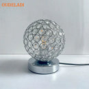 GobekUsa Crystal Table Lamp: Modern Desktop E27 LED Desk Lamp for Parlor, Bed Room, Bedside Cabinet