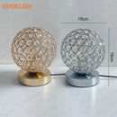 GobekUsa Crystal Table Lamp: Modern Desktop E27 LED Desk Lamp for Parlor, Bed Room, Bedside Cabinet