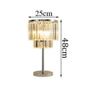 GobekUsa Crystal Table Lamps: Modern Warm Living Room Study Desk Decor Fixtures