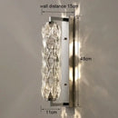 GobekUsa Crystal Wall Lamp: Modern Luxury for Bedroom, Living Room, and Staircase