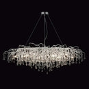 GobekUsa Crystal Water Drop Branch Chandelier: Luxury LED Lighting for Hall, Living Room, or Bar