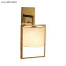 GobekUsa Modern Chrome Cylinder Wall Sconce Light – Fabric Shade, 1-Light Fixture