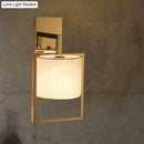 GobekUsa Modern Chrome Cylinder Wall Sconce Light – Fabric Shade, 1-Light Fixture