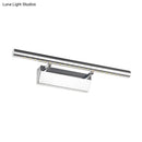 GobekUsa LED Bathroom Wall Lamp in Chrome - Cylinder Vanity Lighting with Warm/White Light, 10"/16" L