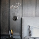GobekUsa Dandelion Crystal Flower Wall Lamp for Bathroom, Bedroom, Living Room.