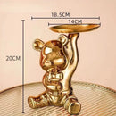Modern chrome decorbites bear doll storage tray living room key holder by Decorbites