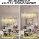 GobekUsa Branch Crystal Chandelier for Dining Room, Bedroom, Living Room