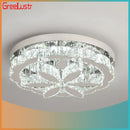 GobekUsa Crystal Ceiling Chandelier: Modern LED Light with RC Dimming for Luxe Home Decor