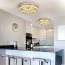 GobekUsa Crystal Ceiling Chandelier: Modern LED Light with RC Dimming for Luxe Home Decor