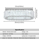 GobekUsa Crystal Ceiling Chandelier: Modern LED Light with RC Dimming for Luxe Home Decor