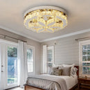 GobekUsa Crystal Ceiling Chandelier: Modern LED Light with RC Dimming for Luxe Home Decor