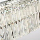 GobekUsa Crystal Chandelier: Modern Rectangular Lighting for Living Room, Dining Room, Bar