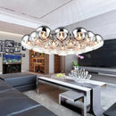 GobekUsa Crystal Glass Ball Globe Chandelier Pendant Light for Modern Hotel Hall Décor