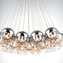 GobekUsa Crystal Glass Ball Globe Chandelier Pendant Light for Modern Hotel Hall Décor