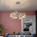 GobekUsa Crystal LED Chandelier: Modern Nordic Style Luxury Pendant Light for Living, Bedroom, Dining Room