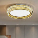GobekUsa Crystal Round LED Ceiling Light in Shiny Room Style