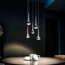 GobekUsa LED Studio Rain Staircase Chandelier: Nordic Indoor Lighting, Creative Design for Bar Island