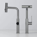 GobekUsa Digital Display Single Lever Brass Kitchen Faucet - Hot Cold Pull Out Mixer
