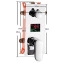 GobekUsa Digital Shower Mixer with Intelligent Display Control - Chrome Finish