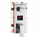 GobekUsa Digital Shower Mixer with Intelligent Display Control - Chrome Finish