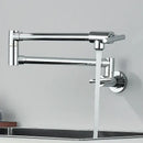 GobekUsa Double Joint Pot Filler Faucet Swing Arm Wall Mount Kitchen Tap