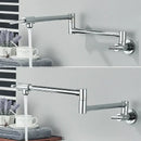 GobekUsa Double Joint Pot Filler Faucet Swing Arm Wall Mount Kitchen Tap